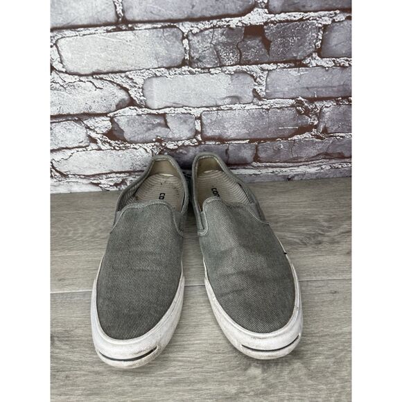 Converse Jack Purcell Gray Canvas Casual Slip On Shoes Men’s Sz 10.5M US/44.5EU - Picture 16 of 16